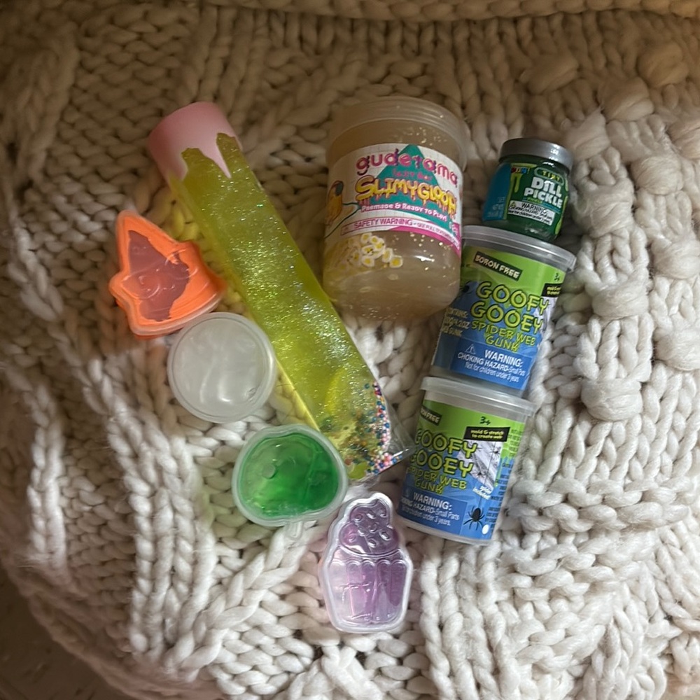 SlimyGloop and Goofy Gooey Set - Yellow, Pink, Green,blue, white,purple,orange - Picture 2 of 8